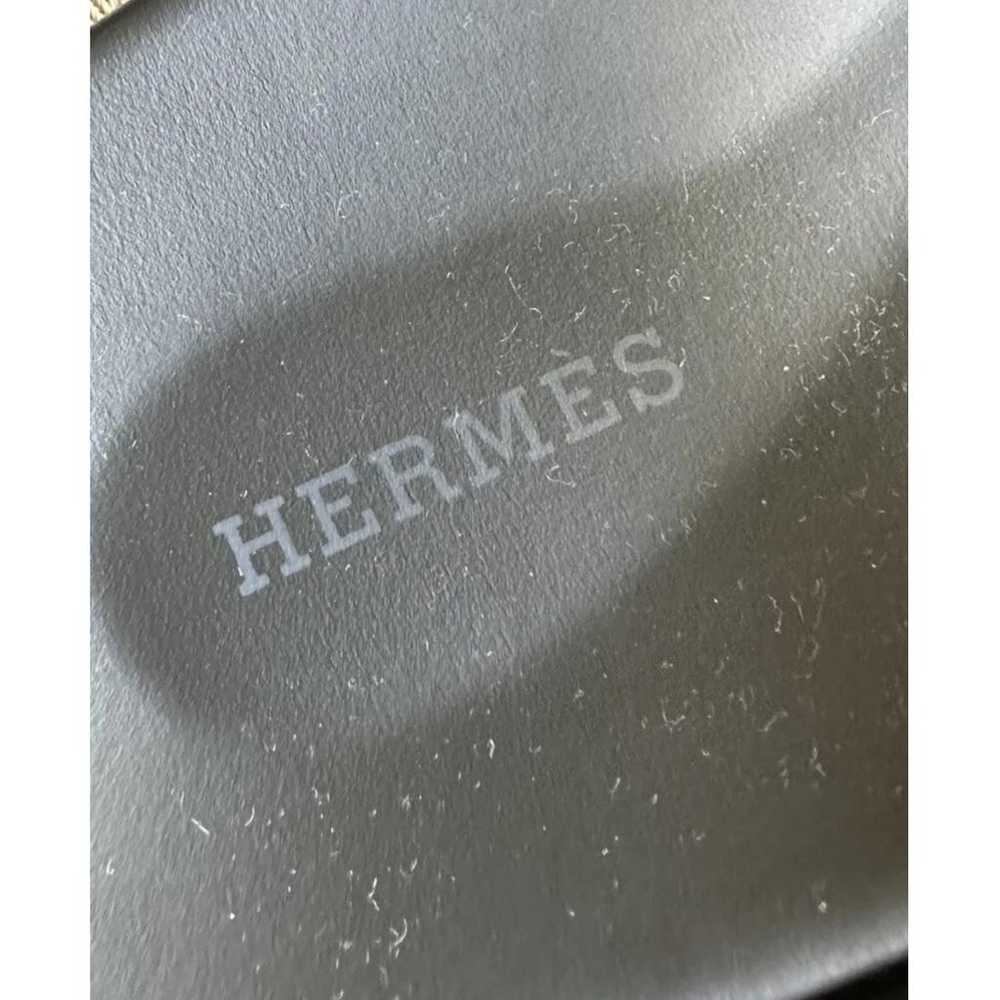 Hermès Chypre leather sandals - image 8