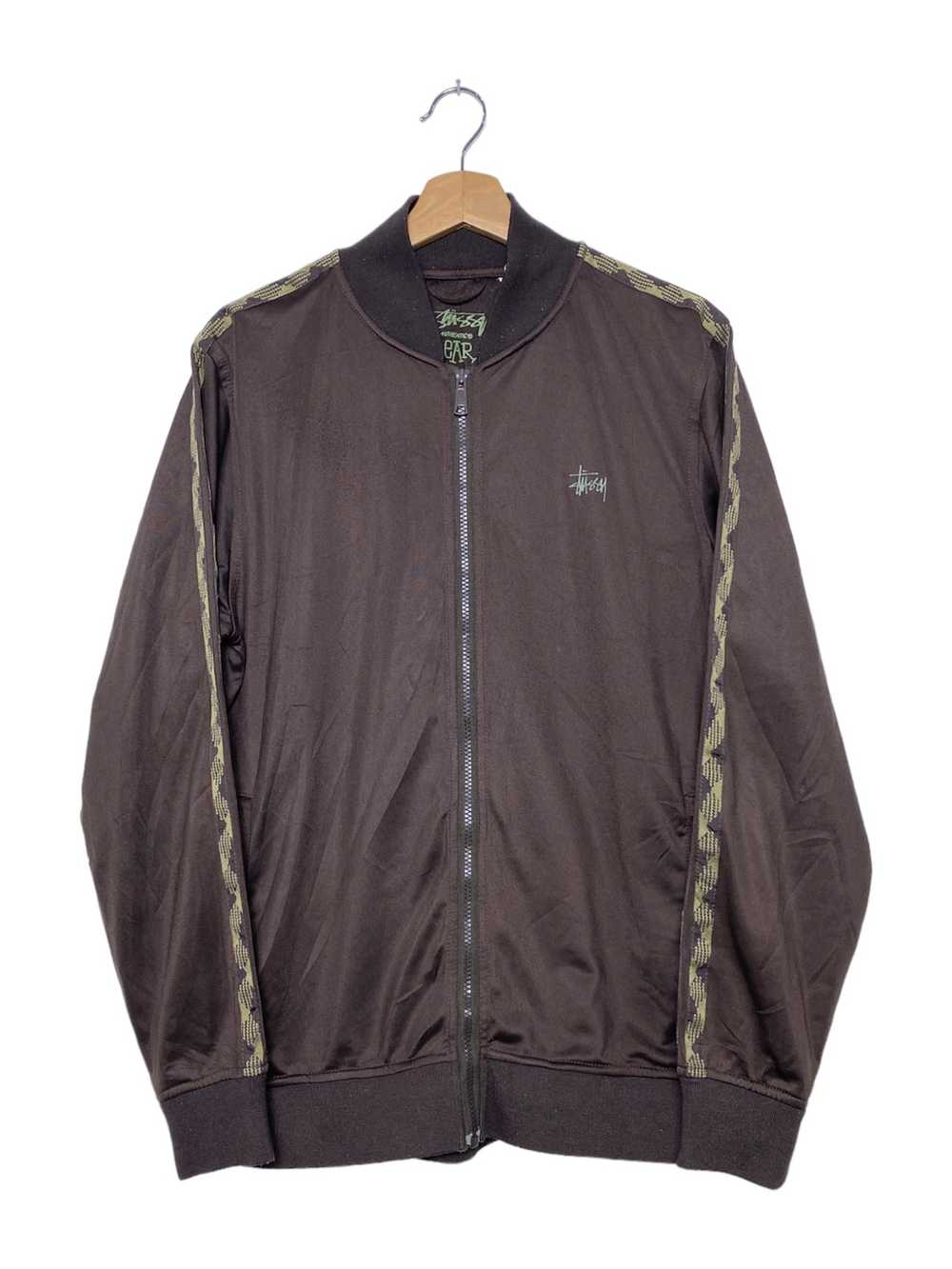 Stüssy Vintage Stussy Needles Brown Tracktop / Tr… - image 1