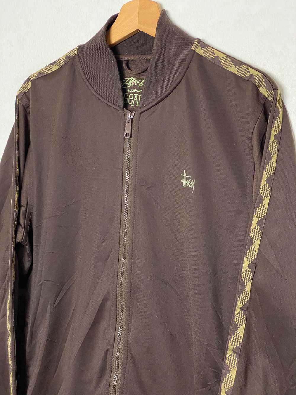 Stüssy Vintage Stussy Needles Brown Tracktop / Tr… - image 2