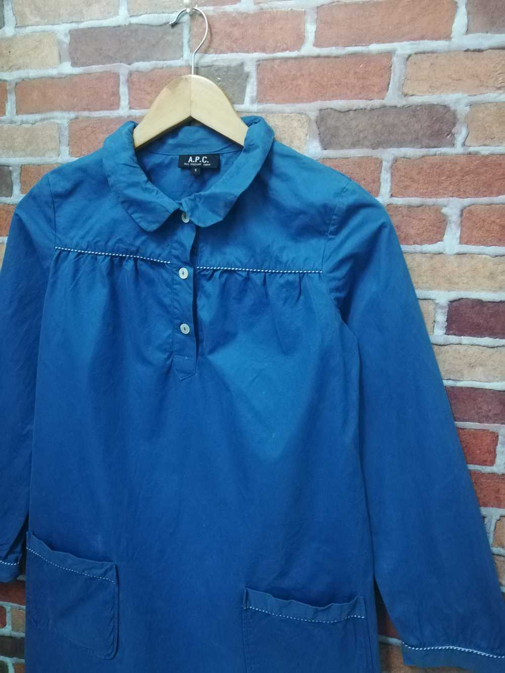 A.P.C. A. P. C trench cloaks plain button up - image 3