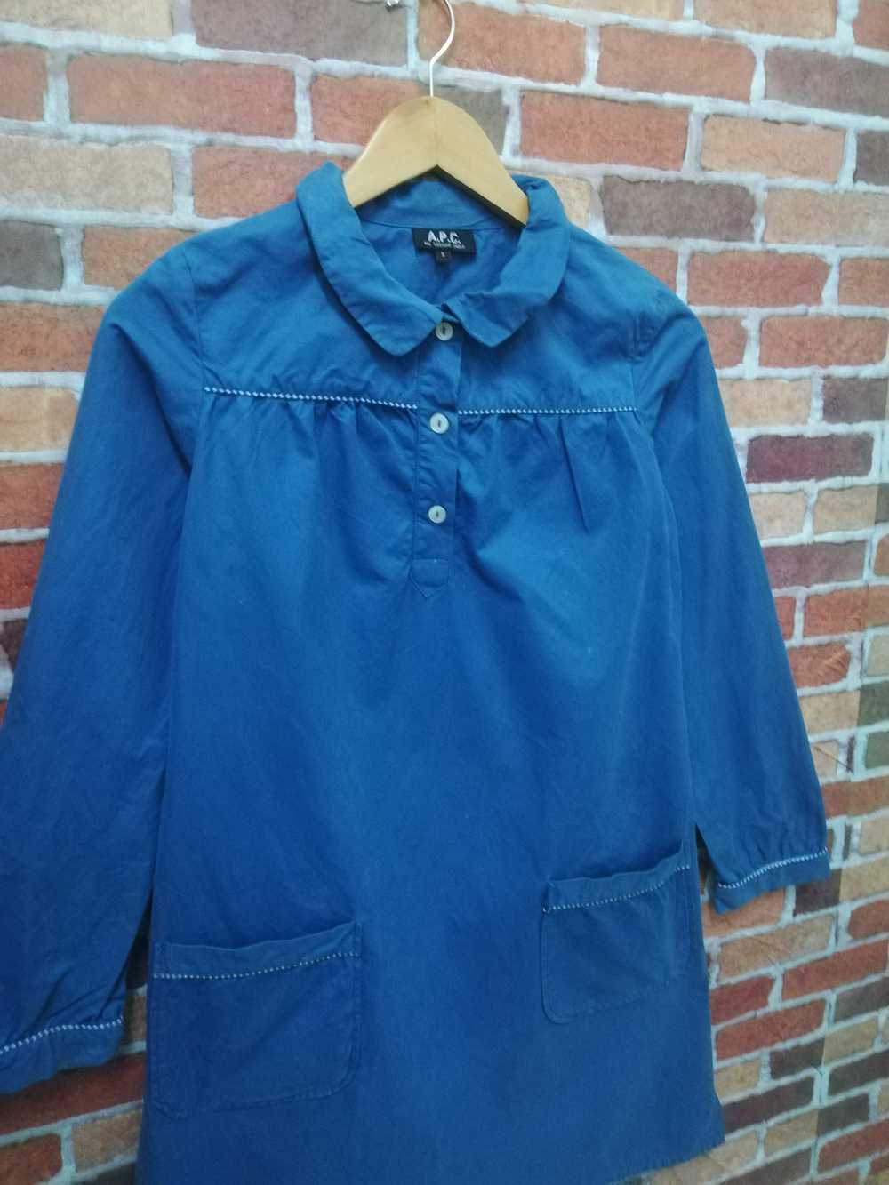 A.P.C. A. P. C trench cloaks plain button up - image 4