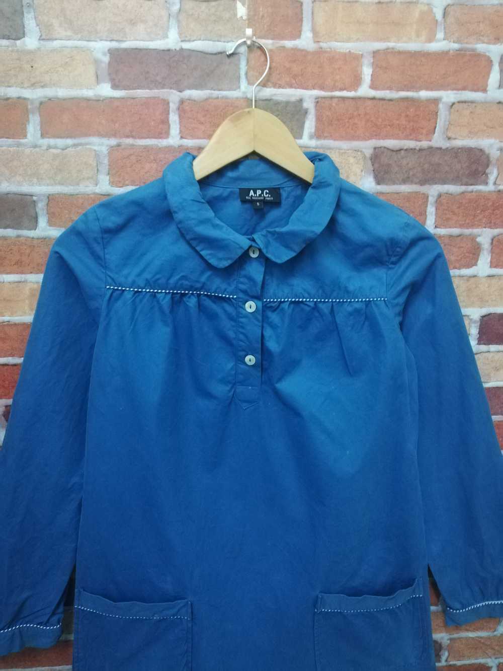 A.P.C. A. P. C trench cloaks plain button up - image 5