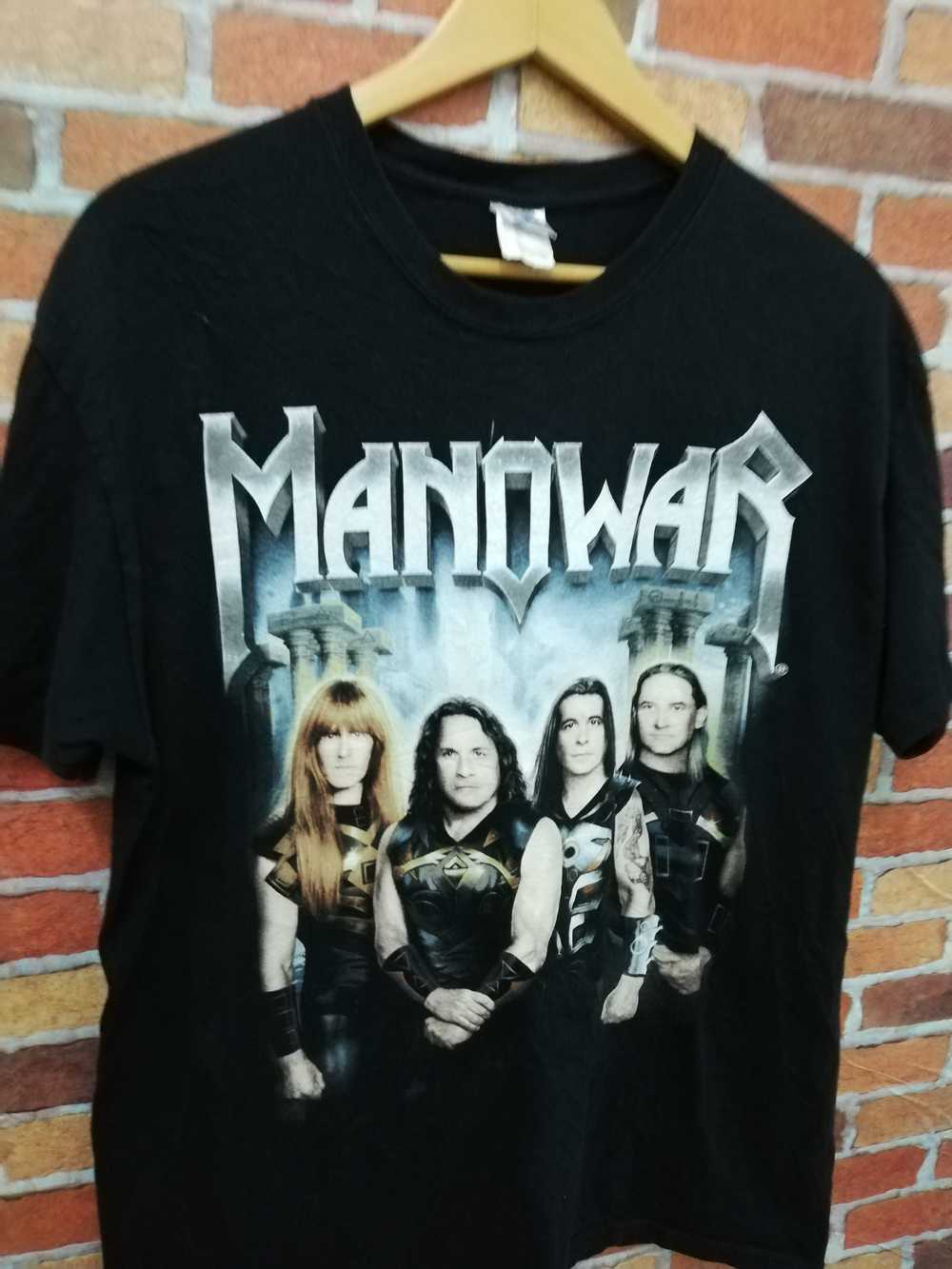 Band Tees - Manowar Promo tour 2014 overprint two… - image 6