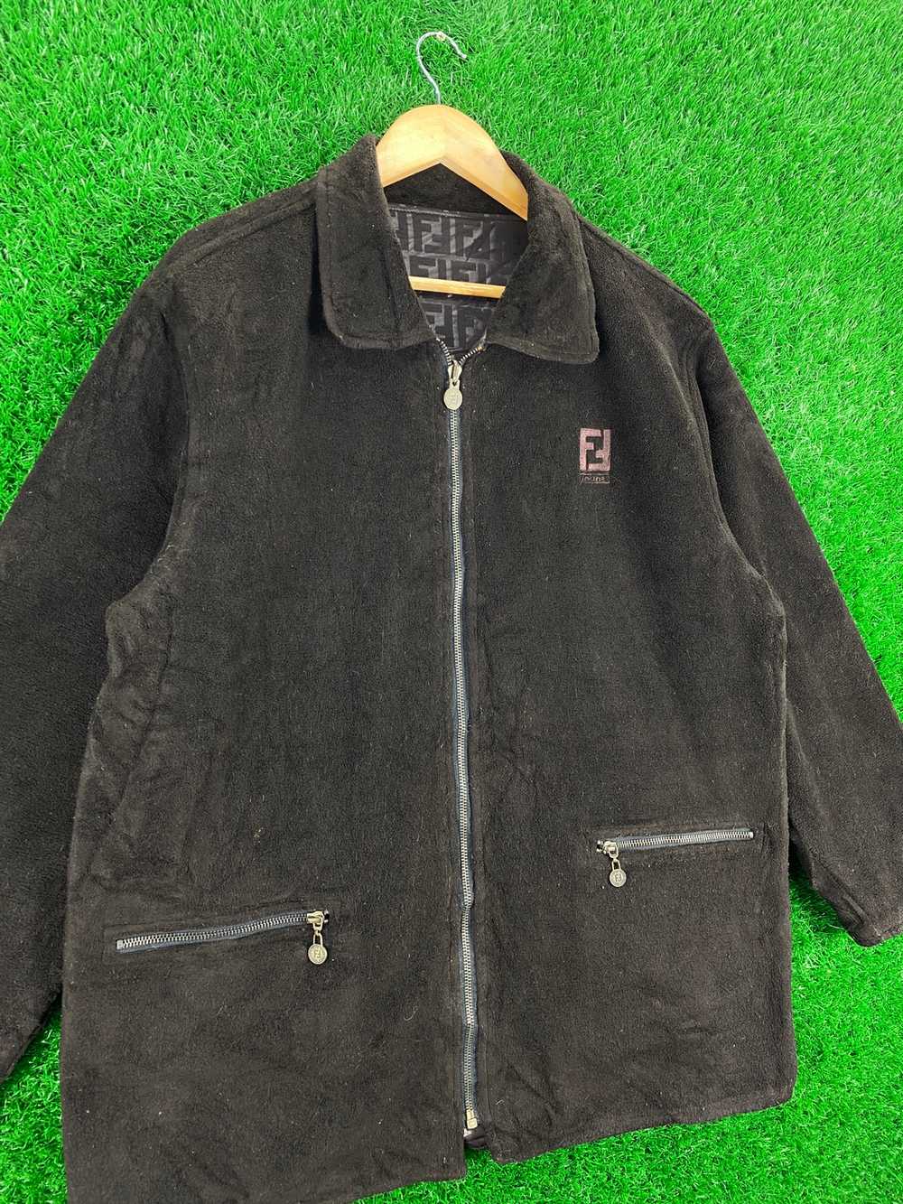 Vintage - FENDI Zucca Monogram Reversible Jacket … - image 12