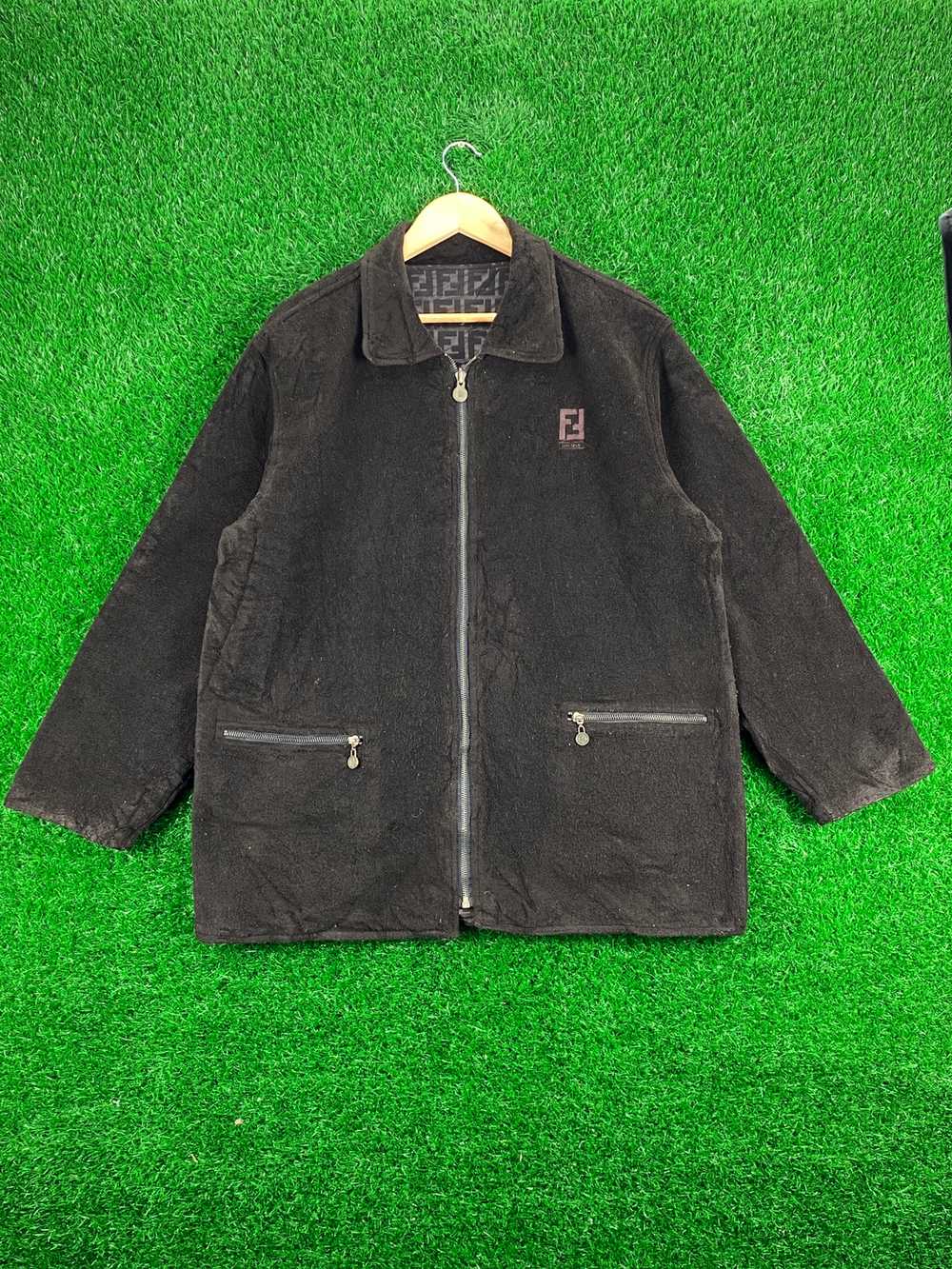 Vintage - FENDI Zucca Monogram Reversible Jacket … - image 3