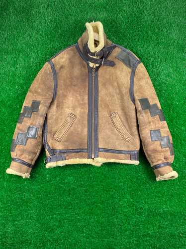 Vintage Schott Bros B3 Sheep Skin Leather Jacket R