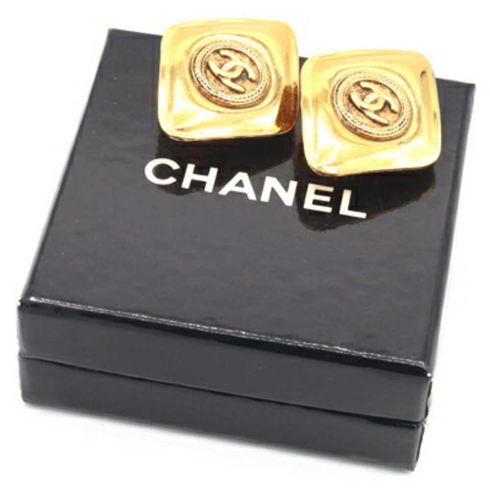 Chanel Chanel earrings, Coco mark, gold, metal, e… - image 6