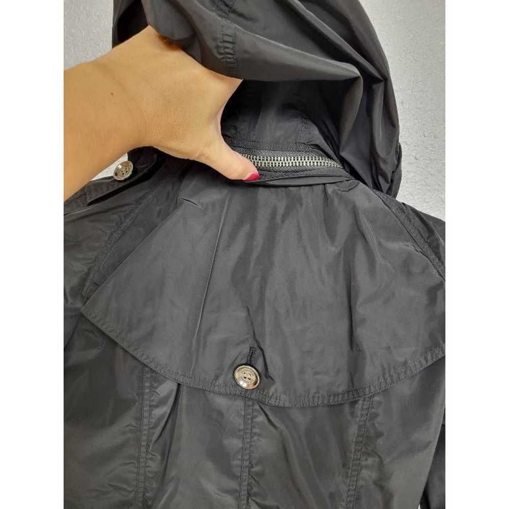 Burberry Brit Jacket Coat Women's 2 Black Solid F… - image 6