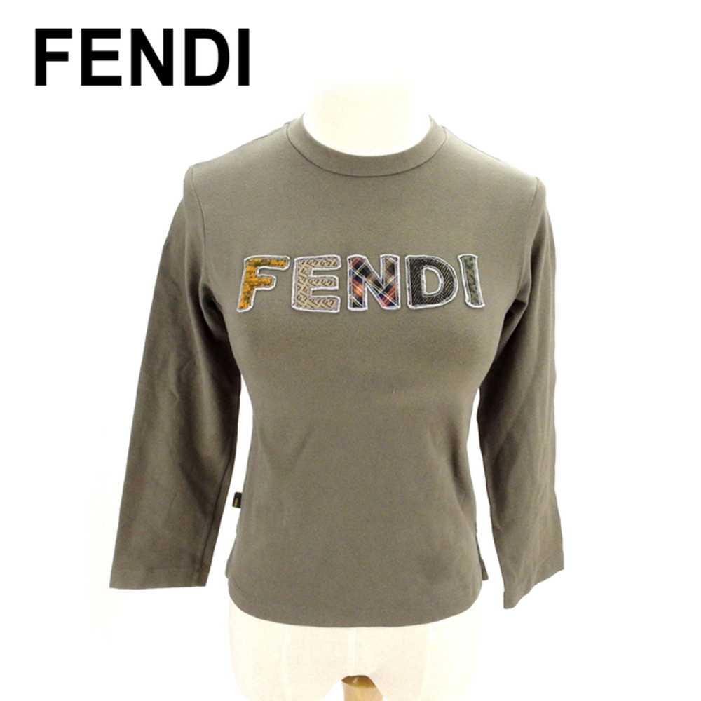Fendi  Cut And Sew Long T-Shirt 8A Kids Size Logo… - image 1