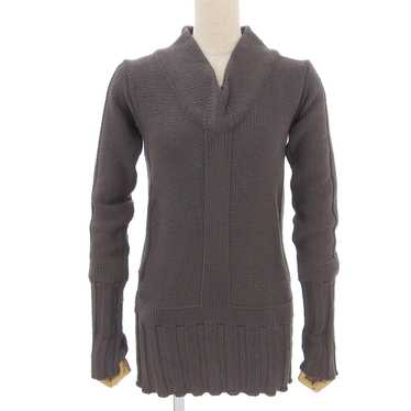 Fendi 8110  V-Neck Sweater Wool Brown 40 Women's … - image 1