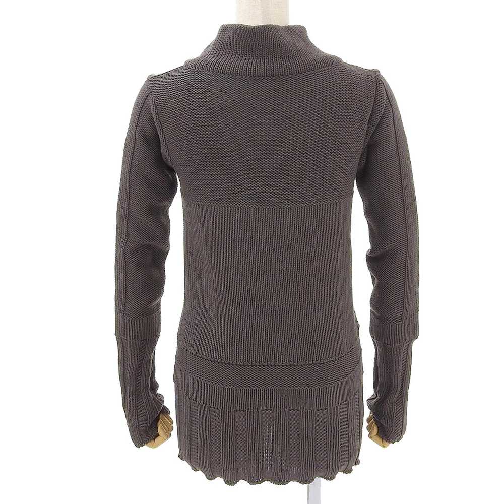 Fendi 8110  V-Neck Sweater Wool Brown 40 Women's … - image 2