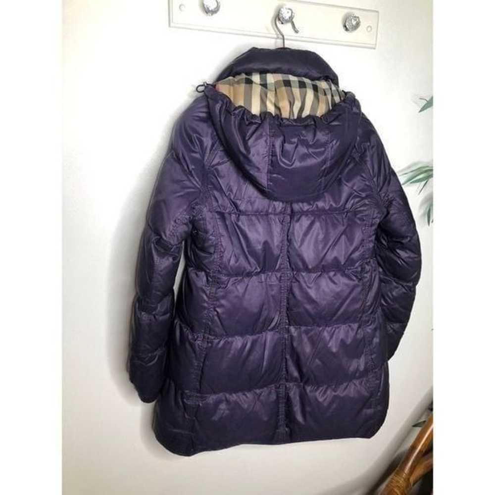 Burberry Puffer Coat Jacket Nova Check Print Hood… - image 10