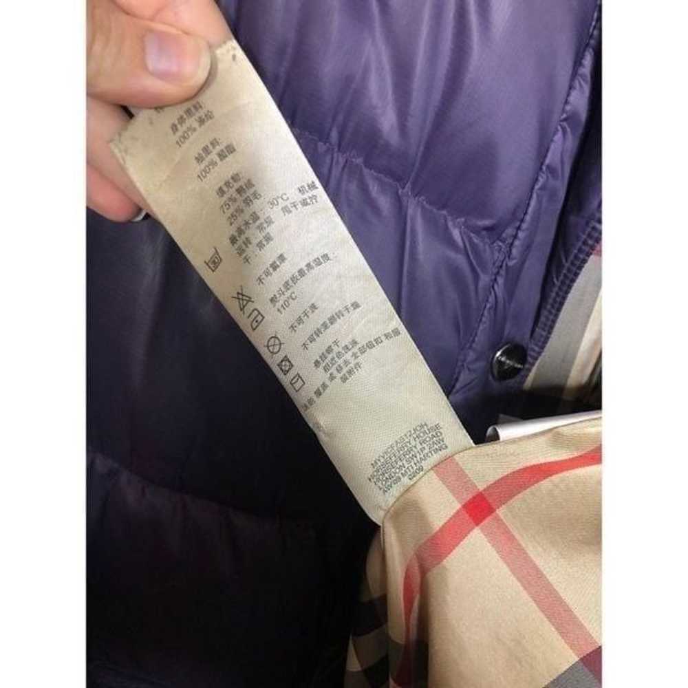 Burberry Puffer Coat Jacket Nova Check Print Hood… - image 4