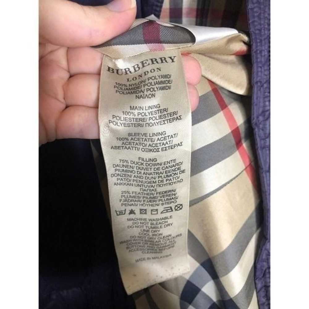 Burberry Puffer Coat Jacket Nova Check Print Hood… - image 7