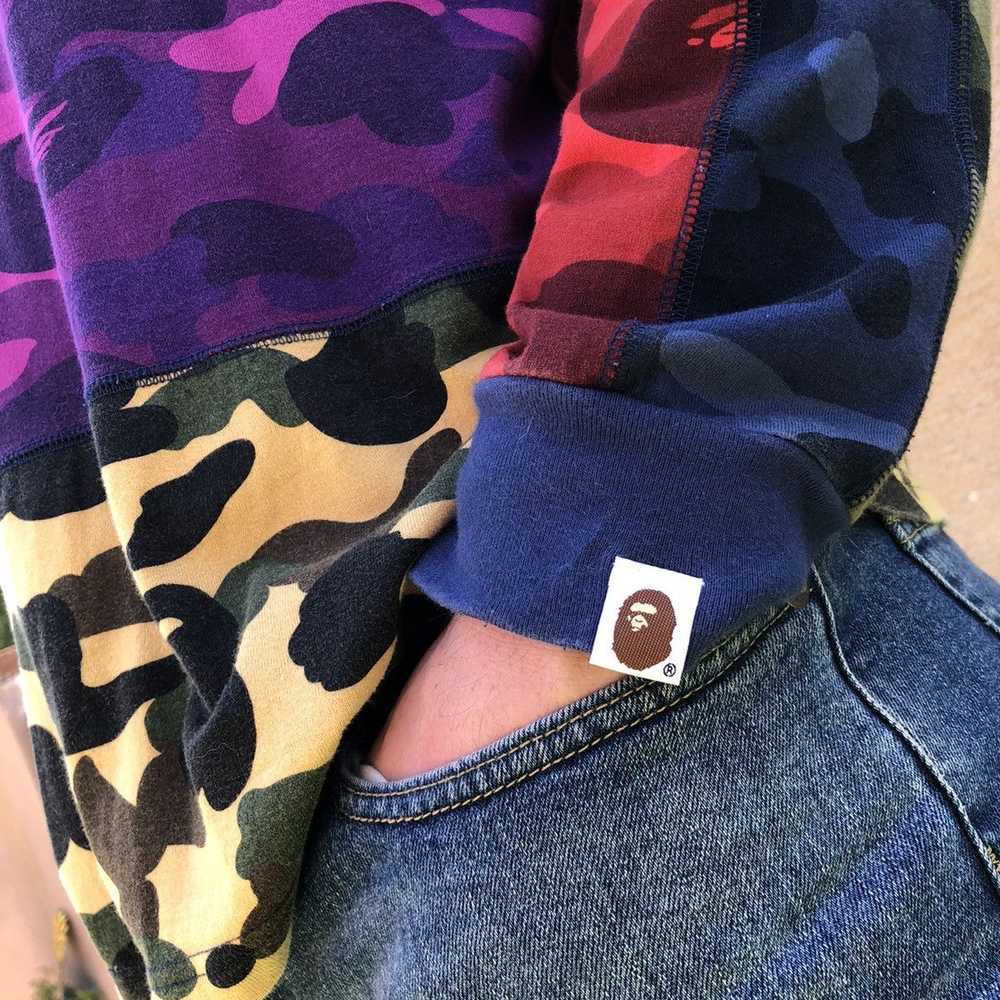 Bape Mixed Camo Crazy Long Sleeve T-shirt XL Mult… - image 2