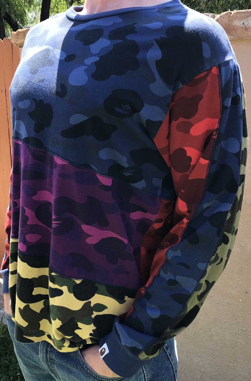 Bape Mixed Camo Crazy Long Sleeve T-shirt XL Mult… - image 4