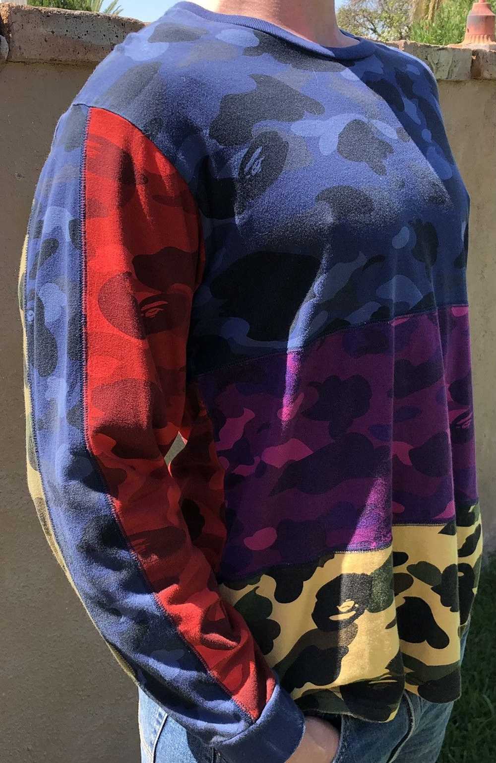 Bape Mixed Camo Crazy Long Sleeve T-shirt XL Mult… - image 6