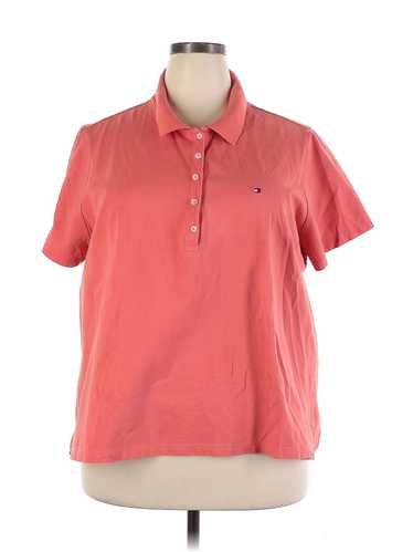 Tommy Hilfiger Women Pink Short Sleeve Polo 2X Plu