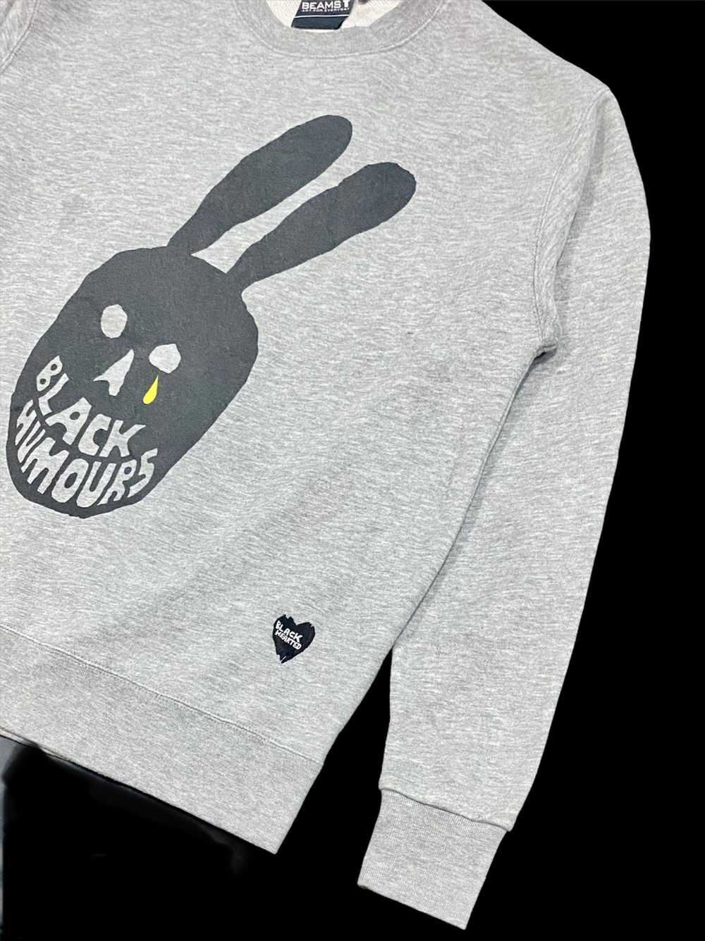 BEAMS PLUS SWEATSHIRT BLACK HEARTED BIG LOGO by B… - image 3