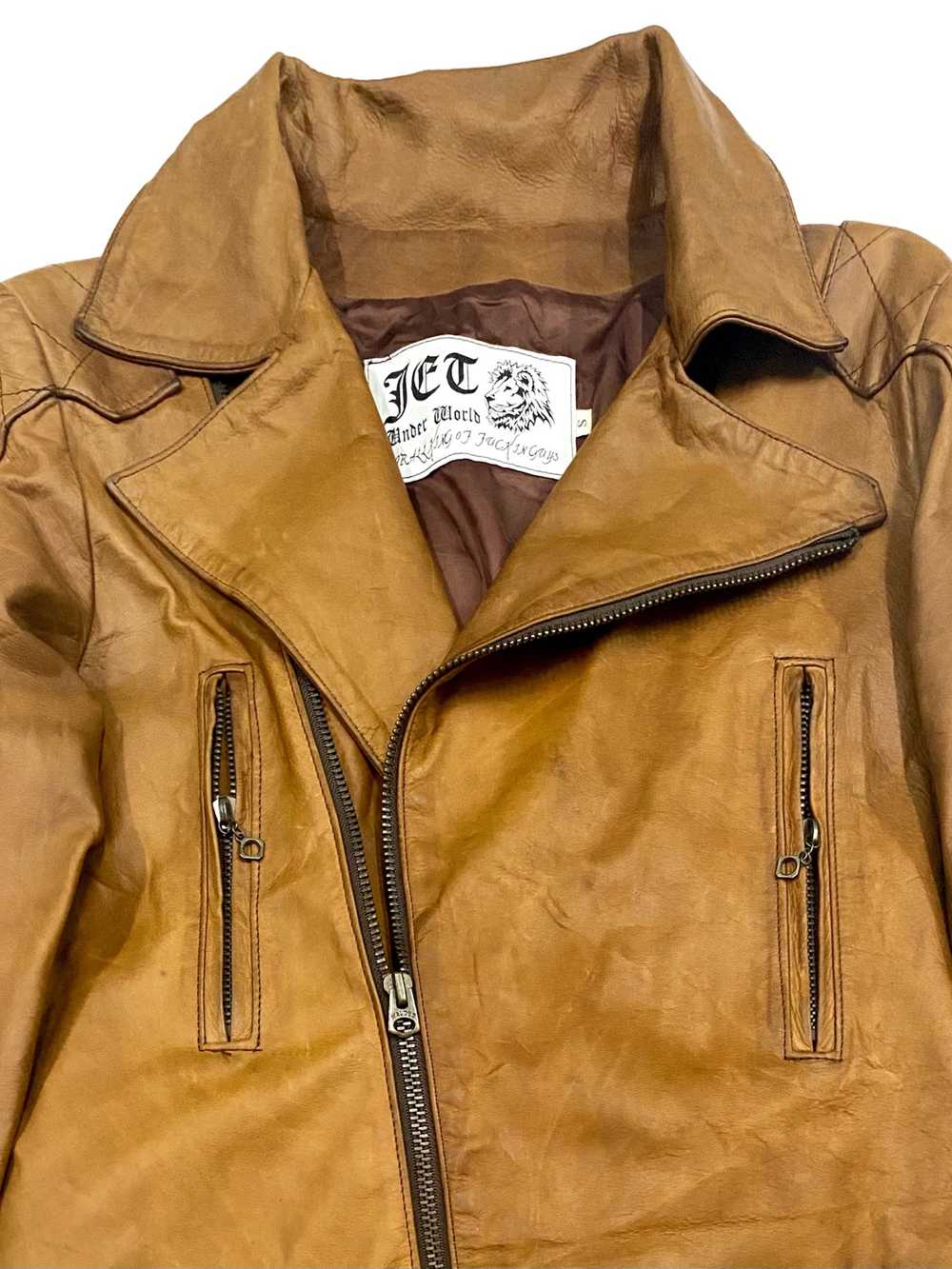 Archival Clothing - Genuine Cow Leather Jacket Fo… - image 4