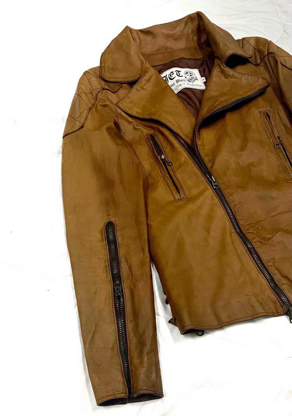 Archival Clothing - Genuine Cow Leather Jacket Fo… - image 5