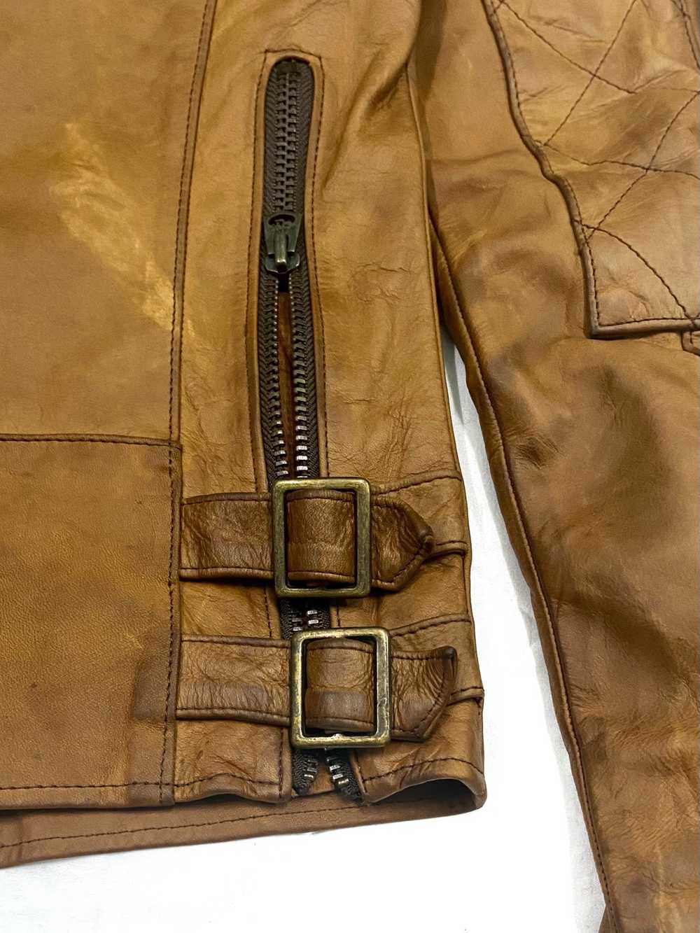 Archival Clothing - Genuine Cow Leather Jacket Fo… - image 7