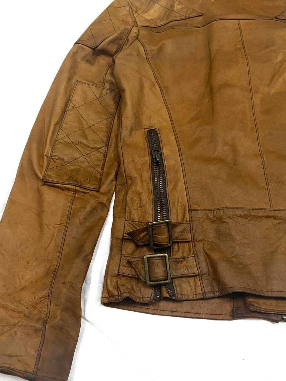 Archival Clothing - Genuine Cow Leather Jacket Fo… - image 8