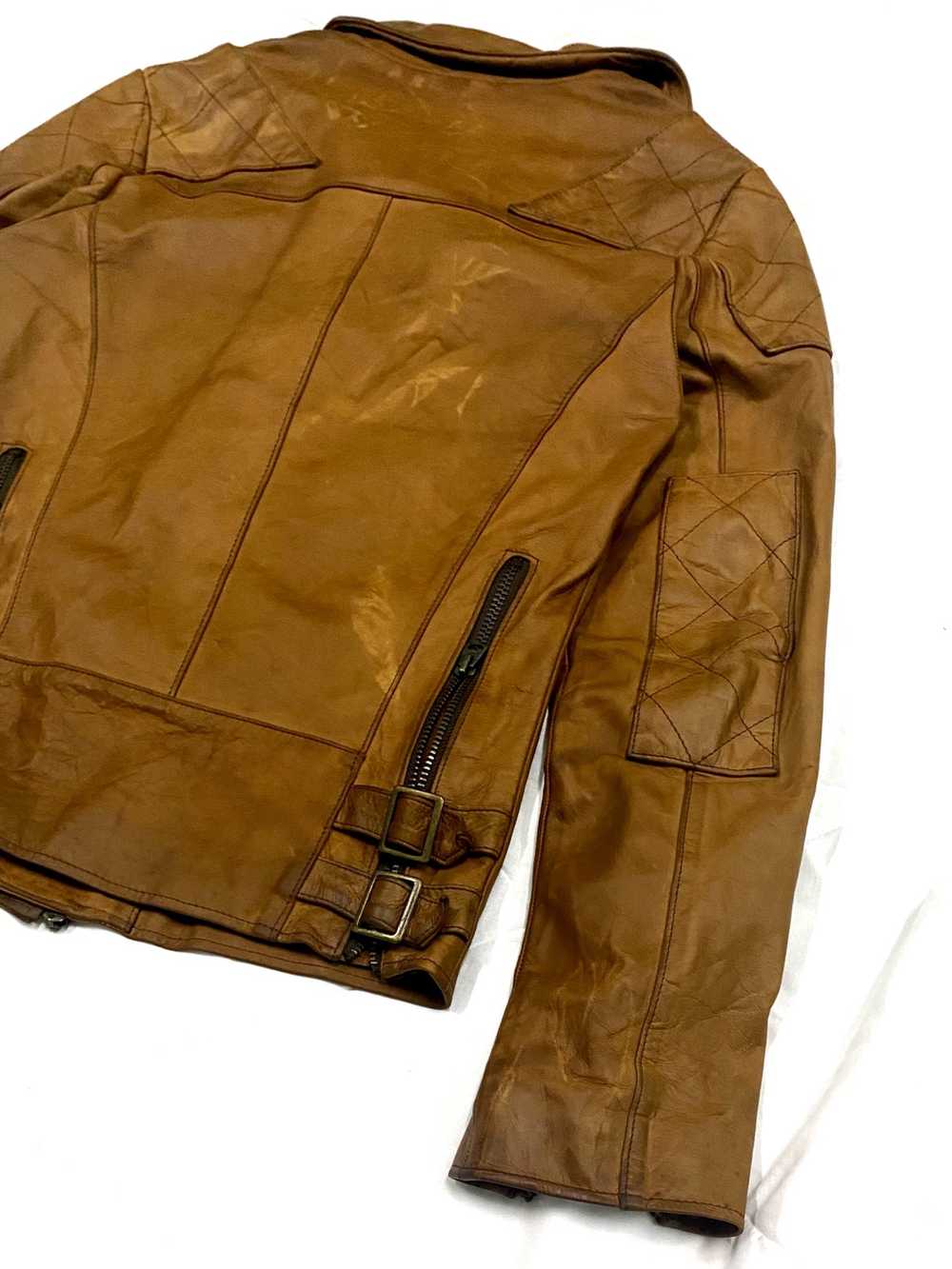 Archival Clothing - Genuine Cow Leather Jacket Fo… - image 9