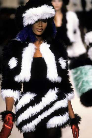Chanel Chanel Fall 1994 Faux Fur Mini Dress Archiv