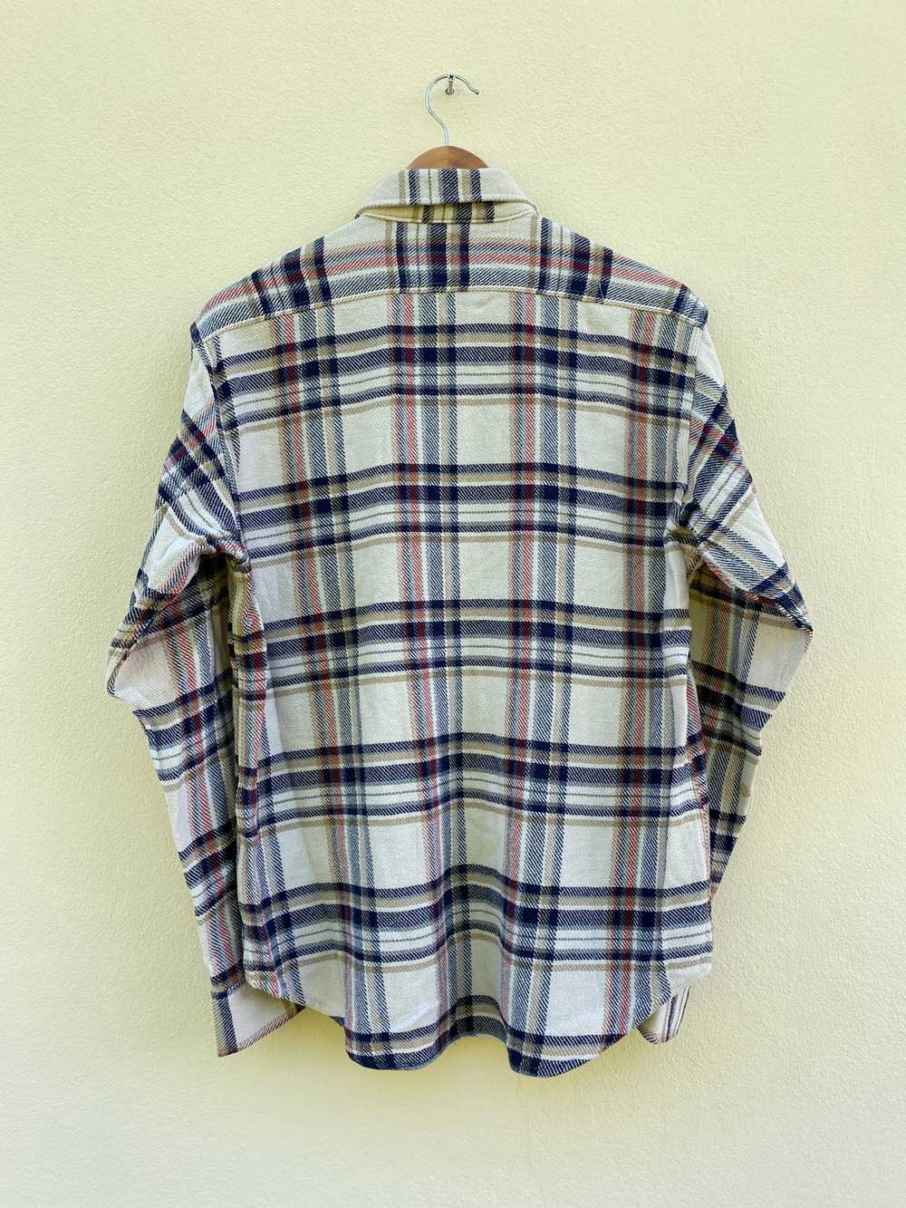 Vintage - Sugar Cane Flannel Button Up Checked Ra… - image 2