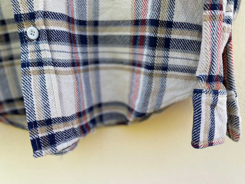 Vintage - Sugar Cane Flannel Button Up Checked Ra… - image 5