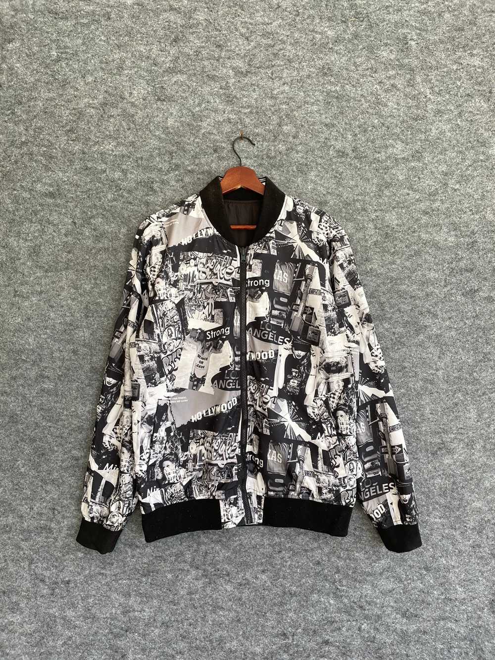 Japanese Brand - BROWNY VINTAGE OVERPRINTED BOMBER - image 1