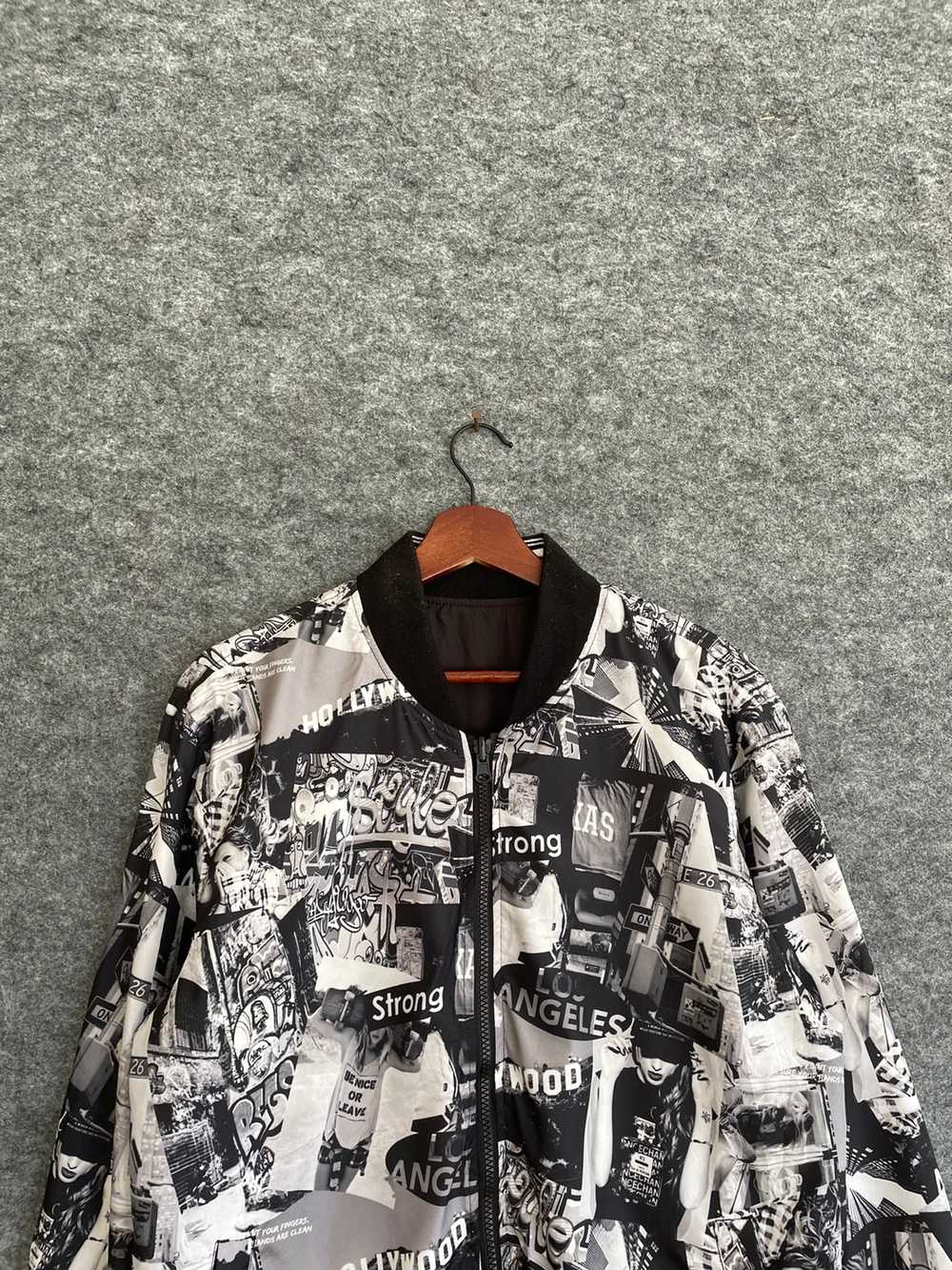 Japanese Brand - BROWNY VINTAGE OVERPRINTED BOMBER - image 2