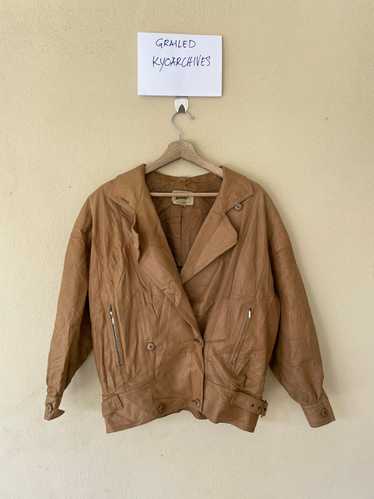 Vintage - GILL POUR ANGEL LEATHER JACKET