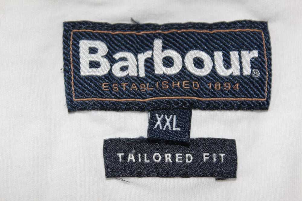 Barbour Men's Barbour Big Logo White T-Shirt Top - image 7