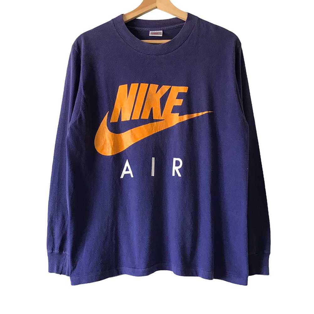 Authentic Vintage 1990s Nike Grey Tag Swoosh Big … - image 1