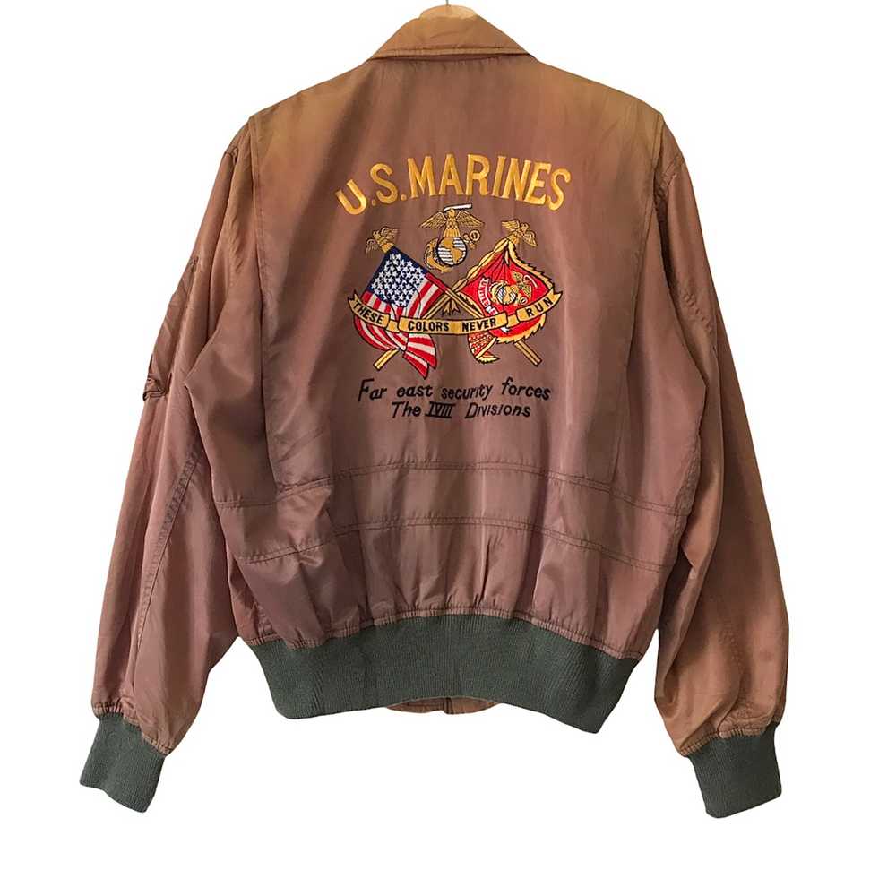 Usmc - Authentic Vintage Houston US Marines Bombe… - image 1