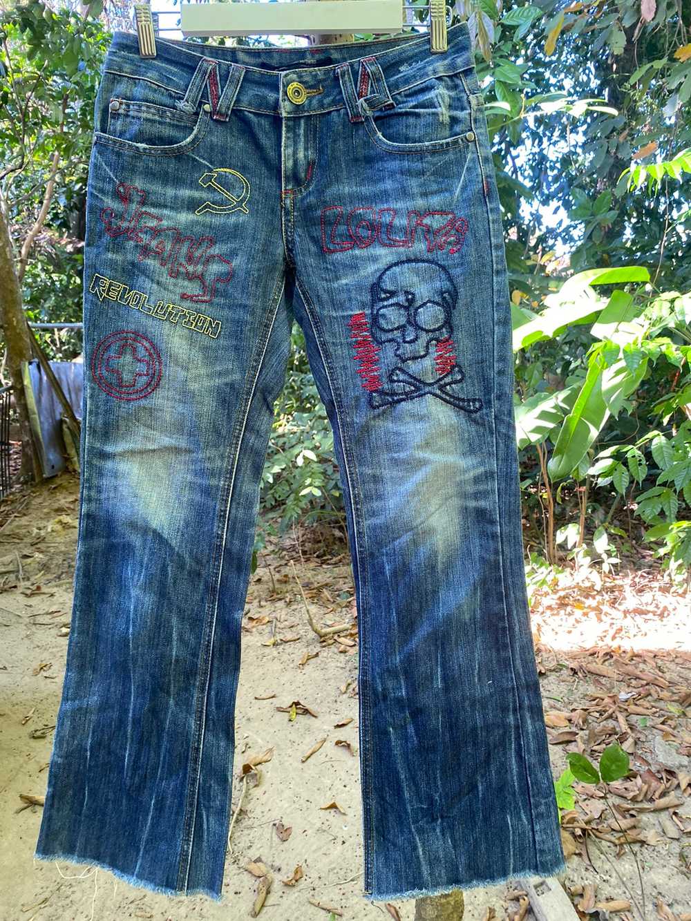 Ed Hardy - Lolita designer boot cut jeans pants - image 1