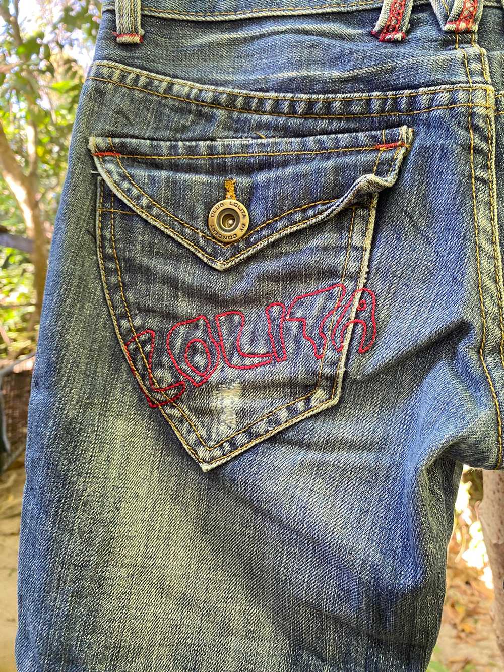 Ed Hardy - Lolita designer boot cut jeans pants - image 7