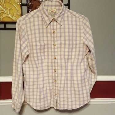 Vintage County Seat plaid shirt size Large, viole… - image 1