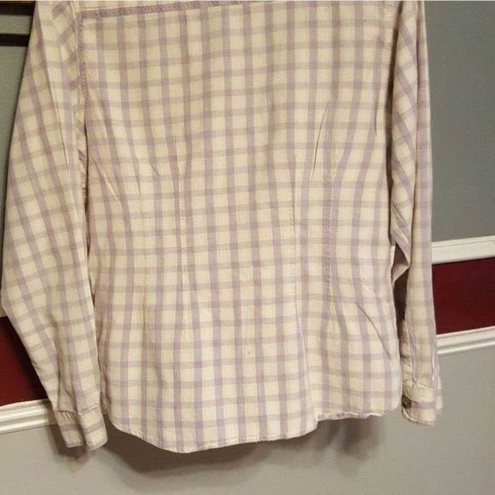Vintage County Seat plaid shirt size Large, viole… - image 4