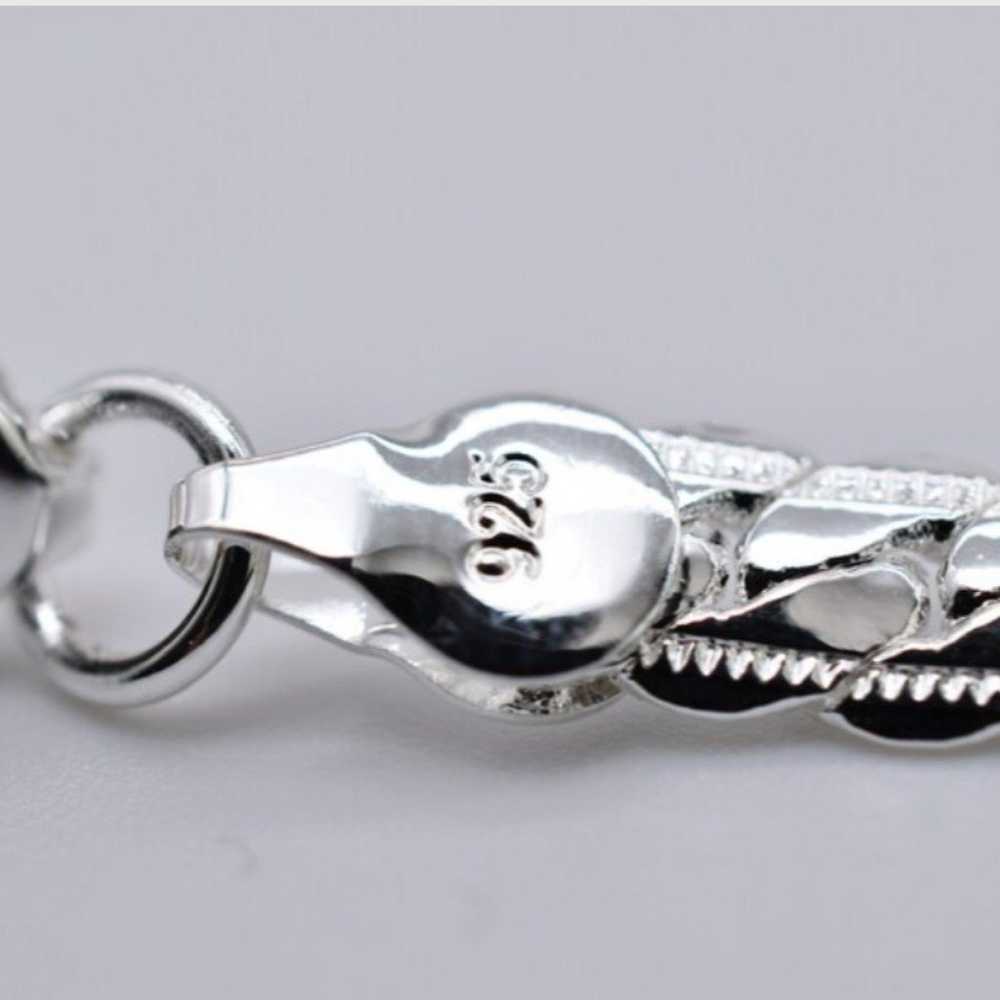 Women's Sterling Silver 6mm Serpentine Bracelet - image 4