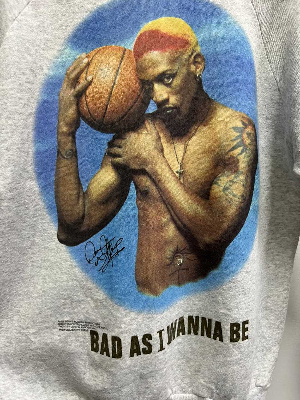 Vintage - Vintage 1996 Dennis Rodman “Bad As I Wa… - image 4