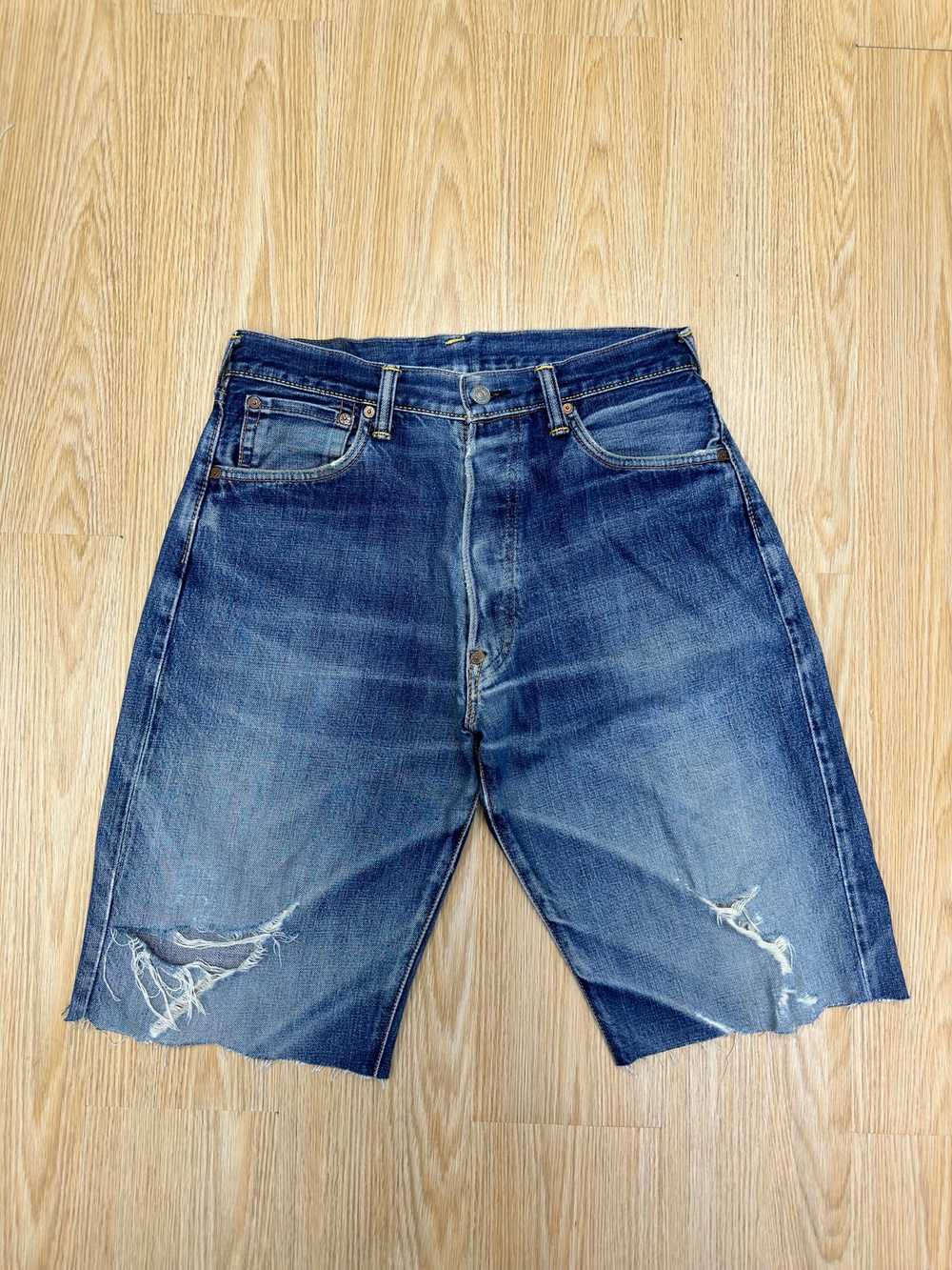 Evisu Crop Short Denim-J747 - image 1