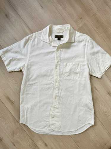 Nigel Cabourn White Oxford Officer Shirt Button Up