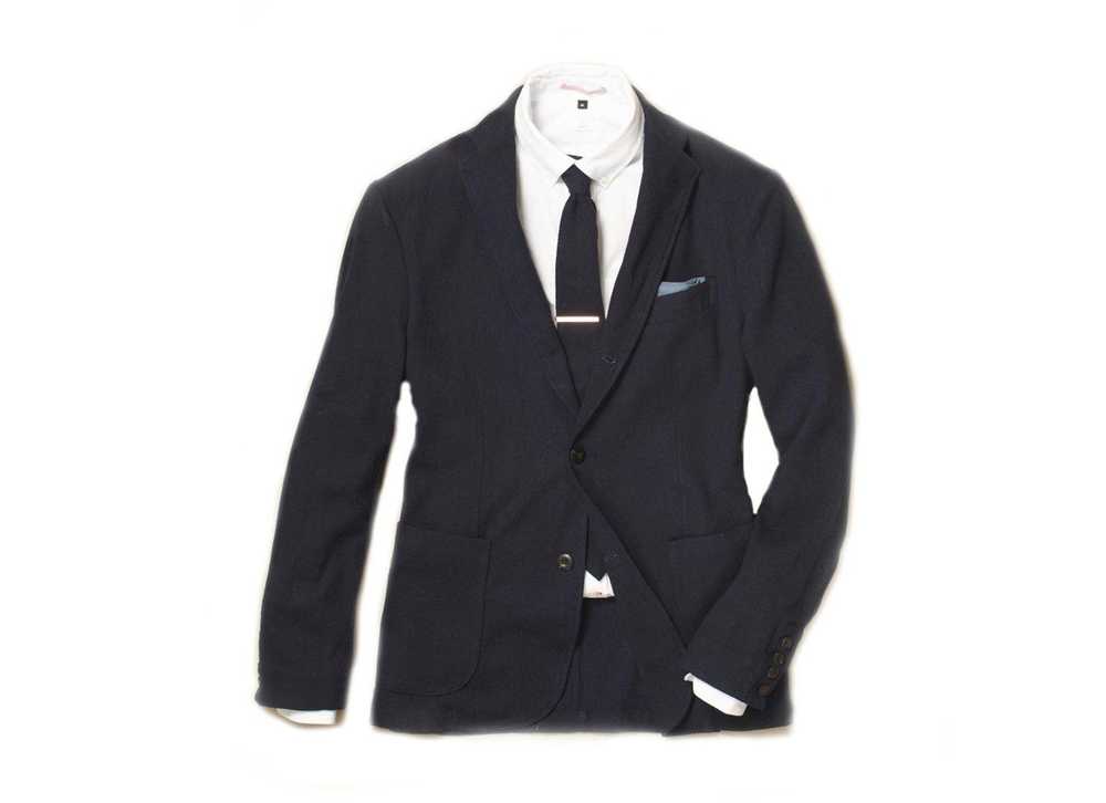 Apolis Apolis Indigo Wool Blazer sz SMALL - image 2