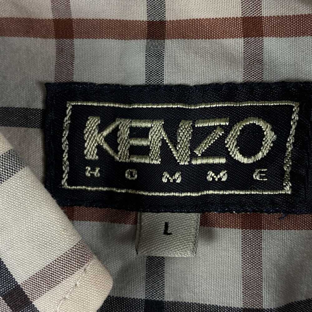 Kenzo × Luxury × Vintage Men’s Shirt Short Sleeve… - image 4