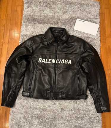 Balenciaga oversized leather jacket - Gem