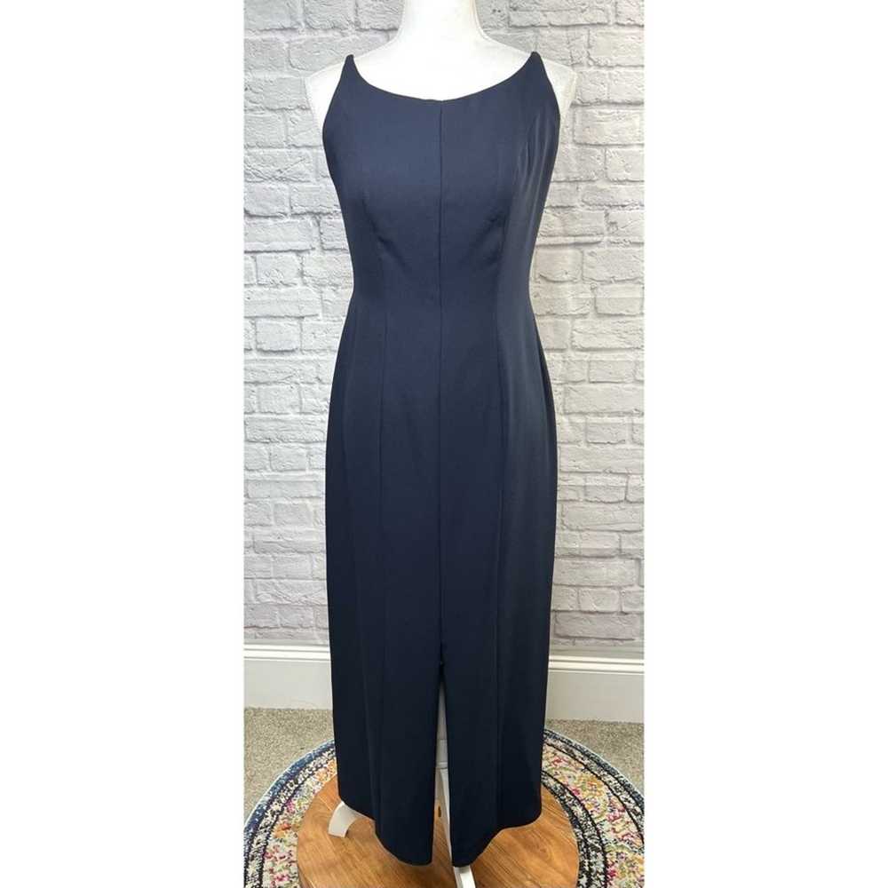 Vintage Watters and Watters Navy Sleeveless Boat … - image 1
