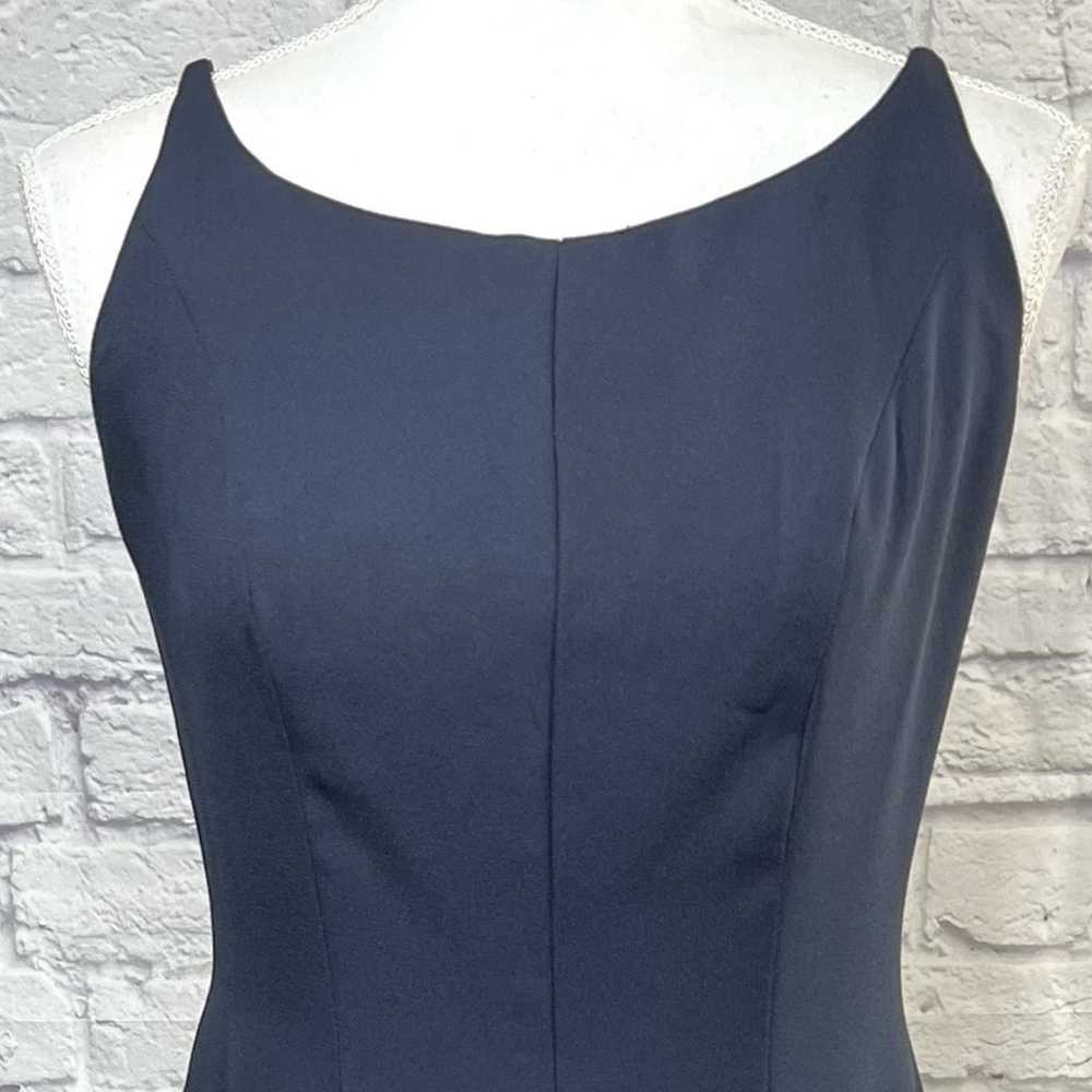 Vintage Watters and Watters Navy Sleeveless Boat … - image 2